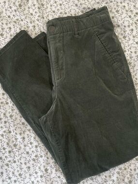 Democracy Women’s Corduroy Pants in Dark Olive Green | Size 10